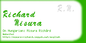 richard misura business card
